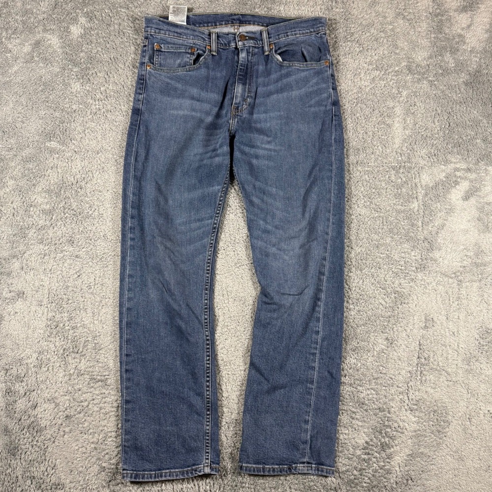 Levis 505 Jeans Blue Denim Straight Fit Size 34x30